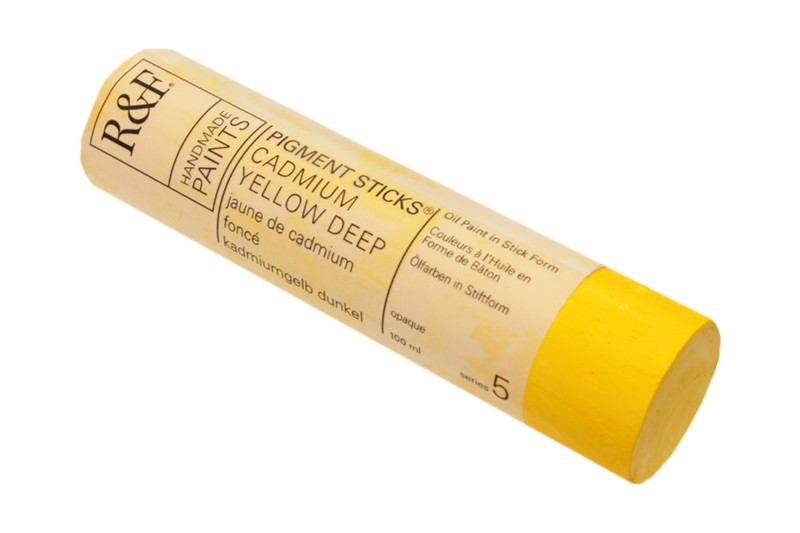 R&F Pigment Stick  100mL  Cadmium Yellow Deep