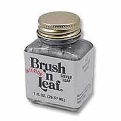 Brush N Leaf Silver Leaf Paint