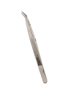 Tweezers 6" Curved With Pin