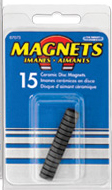Magnets–Discs–3/8”dia.x1/8”thick-Package/15