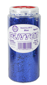 Glitter 1lb Shaker Bottle Blue