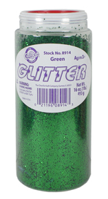 Glitter 1lb Shaker Bottle Green