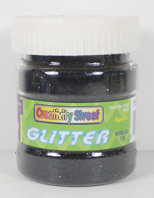 Glitter 4oz Shaker Bottle Black