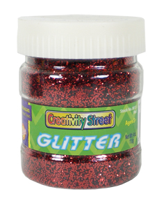 Glitter 4oz Shaker Bottle Red