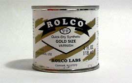 Rolco Quick Set Gold Size For Metallic Leaf 4oz Ti