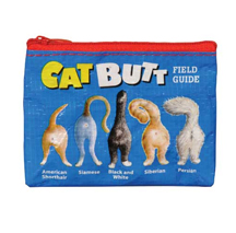 Blue Q Coin Purse  Cat Butts