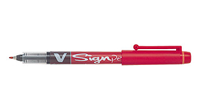 Pilot V-Signpen - Red