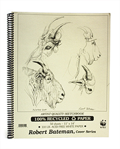 Robert Bateman 100% Recycled Sketch Book - 11x14