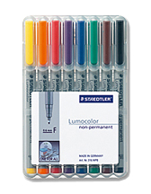 Staedtler Lumocolor Non-Permanent Set of 8 - S