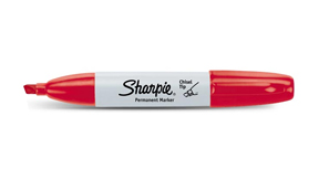 Sharpie Permanent Marker Chisel Tip - Red