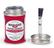 Best-Test White Rubber Paper Cement 4oz Can