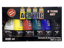 Above Ground Studioworks Acrylic Set of 6 x 200mL