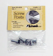 Lineco Binding Posts ½” (12.7mm) Package Of 3