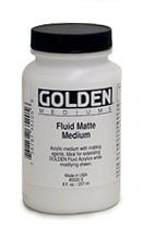 Golden Fluid Matte Medium 8oz