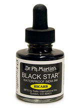 Dr. Ph. Martins Black Star India Ink 1oz HiCarb