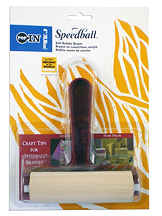 Speedball 4" Soft Rubber Pop-In Roller Brayer