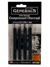 Generals Compressed Charcoal Set of 4