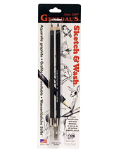 General’s Sketch & Wash Graphite Pencils Set of 2