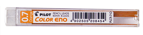 Pilot ENO Color Lead - 0.7mm Orange - Pack of 6