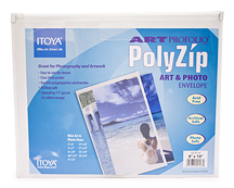 Itoya PolyZip Clear Envelope 9x12