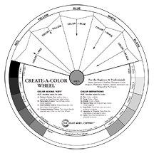 Create-A-Colour Wheel Mixing Guide 9.25"