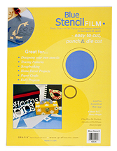 Grafix Stencil Film 9x12 Blue 4/Pack
