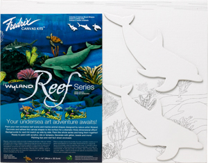 Wyland Reef Series Canvas Kit - Dolphins
