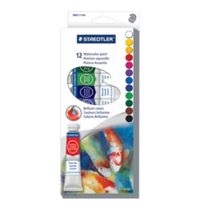 Staedtler Watercolour Paints 12ml Tubes Set of 12