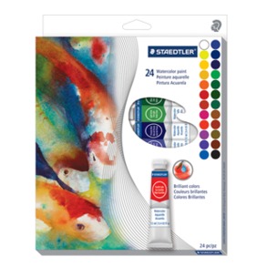 Staedtler Watercolour Paints 12ml Tubes Set of 24